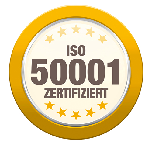 ISO 50001 zertifiziert