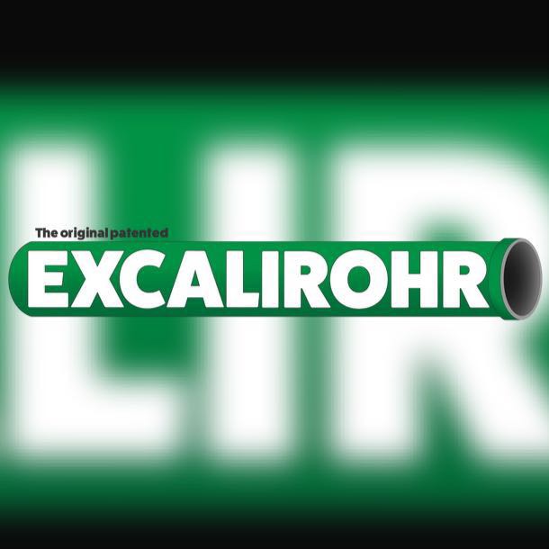 Rohr mit Aufdruck Exalirohr