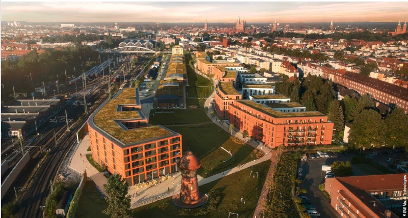 Blick auf die Neue Meile Lübeck