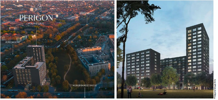 Blick auf das PERIGON Hamburg